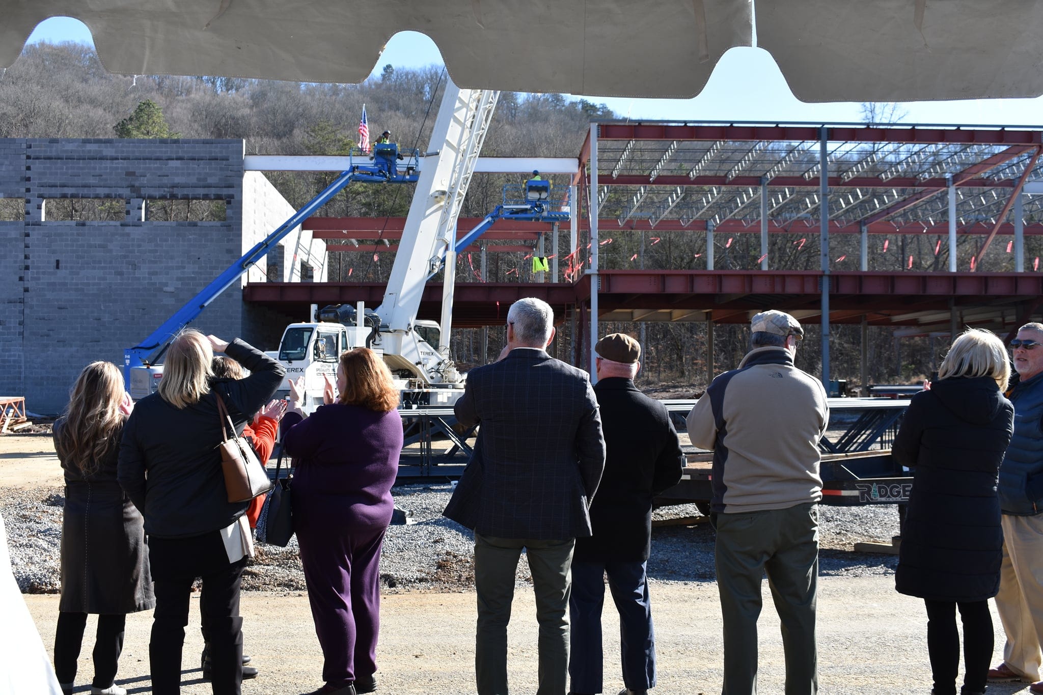 Last beam added on January 11, 2022